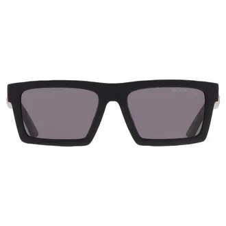 Prada Polarized Grey Rectangular Mens Sunglasses PS A07S 1BO02G 55