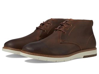 Florsheim Vibe Plain Toe Chukka Mens Boots Brown Crazy Horse : 7 W (3E), Leather/Rubber