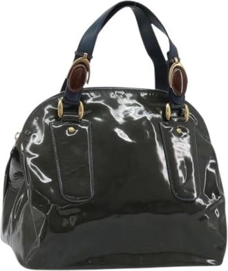 Chlo&eacute; Borsa a mano Pre-owned in pelle verniciata - - Pre-owned - Donna - Verde - ONE SIZE