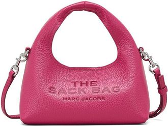 Marc Jacobs The Micro Crossbody Sack Bag Cross Body Womens Handbags Raspberry Pink, Leather