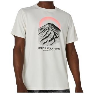 Asics Fujitrail Logo S/S Top Laufshirt f&uuml;r Herren | grau