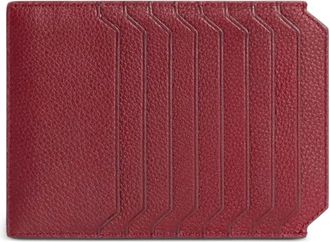 Santoni cardholder wallet - women - Calf Leather - One Size - Red