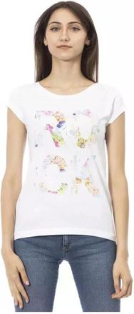 Trussardi T-shirt con stampa floreale - - Tops - Donna - Bianco - L