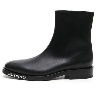 Balenciaga Logo Ankle Boots Black 590717WA7201000
