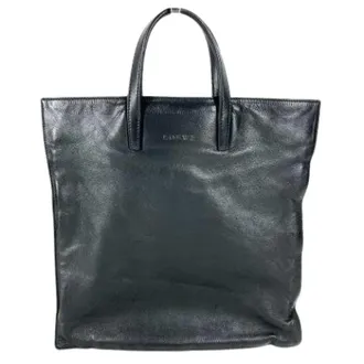 Loewe Pre-owned Leather Tote Bag - unisex - Loewe Pre-owned - Vintage Tote Bags - Black - ONE SIZE - Pre-owned