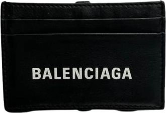 Balenciaga Pre-owned Leren Kaarthouder - Dames - Vintage Accessoires - Zwart - ONE Size - Leer - Vintage