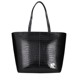 Karl Lagerfeld Black Polyethylene Shoulder Womens Bag