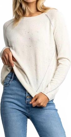 Lisa Todd Diamond Dust Sweater In Winter White