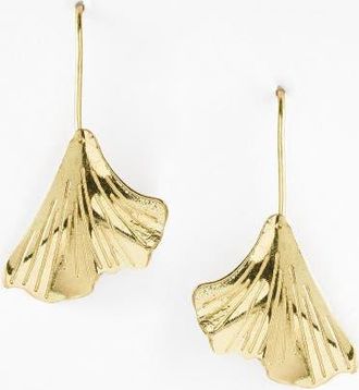 Matr Boomie Sayuri Ginkgo Leaf Drop Earring in Bronze at Nordstrom