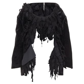 Comme Des Gar&ccedil;ons Comme Des Garcons silk fringe multi sleeves top