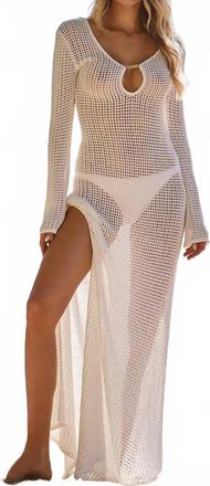 Melissa Odabash Casey Maxi Crochet Dress In White
