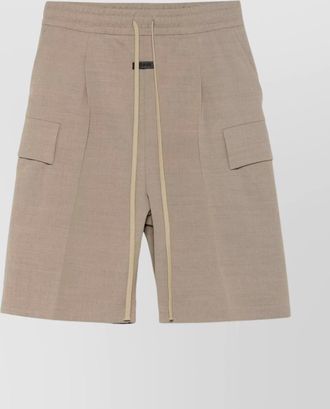 Fear of God cargo shorts with knee length and pleat detailing