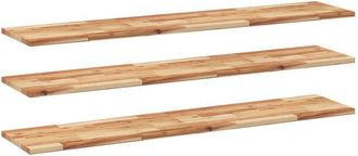 vidaXL Floating Shelves 3 pcs 160x30x2 cm Oil Finished Solid Wood Acacia vidaXL