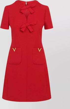 Valentino wool and silk mini dress