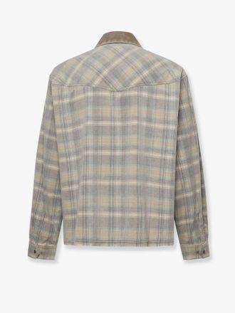 Represent Mens Shirt Corduroy Grey Cotton