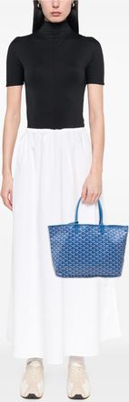 Goyard Womens Pre-owned Goyardine Saint Louis Pm - Medium Blue Textile - One Size