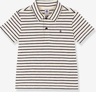 Petit Bateau Jungen Poloshirt mit Streifen PETIT BATEAU vanille