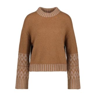 Lu Ren Fw 2026A016 Halo - Dames - Cashmere truien - Bruin - S - Kasjmier - Truien & Vesten