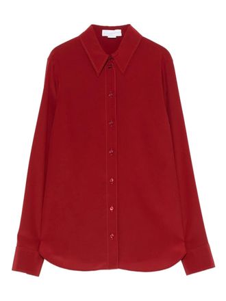 Stella McCartney buttoned shirt - women - Silk - 44 - Red
