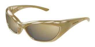 Balenciaga BB0463S Asian Fit 002 Mens Sunglasses Green Size 65