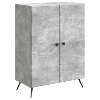 vidaXL Aparador Gris Hormig&oacute;n 66 X 34,5 X 90 Cm Madera De Ingenier&iacute;a Vidaxl