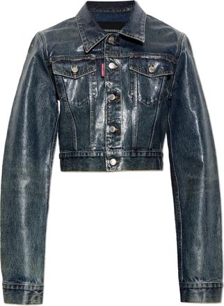 Dsquared2 Denim Jassen - Dames - Spijkerjassen - Blauw - M - Denim - Jassen