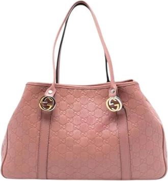 Gucci Pre-owned Tote Bags, female, Pink, Size: ONE SIZE Pre-owned The Twins Tote Bag