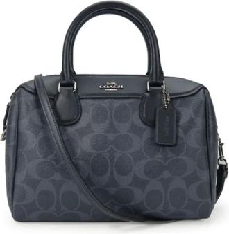 Coach Pre-owned Handbags, female, Blue, Size: ONE SIZE Pre-owned Leather handbags