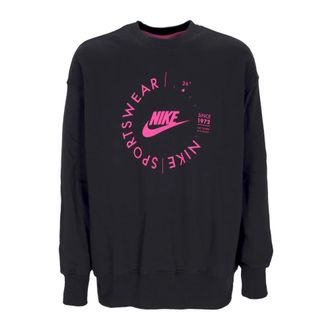 Nike Oversized Utility Crewneck Sweatshirt - Dames - Sportshirts - Grijs - M - Fitness