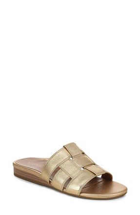 Vionic Glendora Slide Sandal in Gold at Nordstrom, Size 8.5