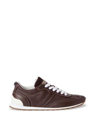Brunello Cucinelli Brown Leather Sneakers
