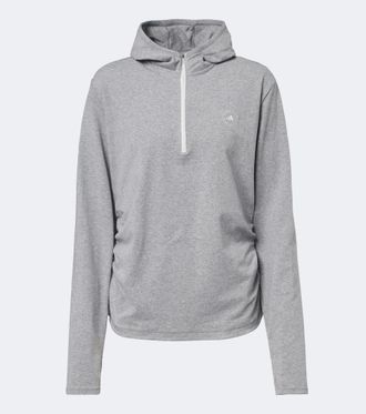 adidas by Stella McCartney Logo jersey half-zip hoodie