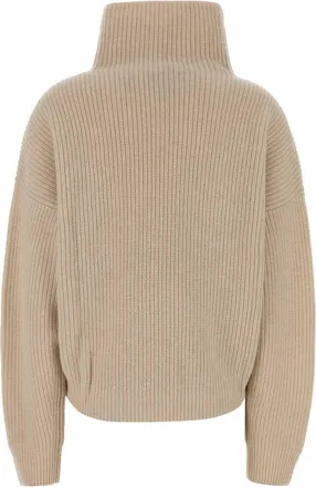 Isabel Marant Womens Brooke Sweater Beige Laine Merinos Cachemire