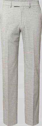 Christian Berg Straight Leg Anzughose mit elastischem Bund in Hellgrau, Gr&ouml;&szlig;e 27
