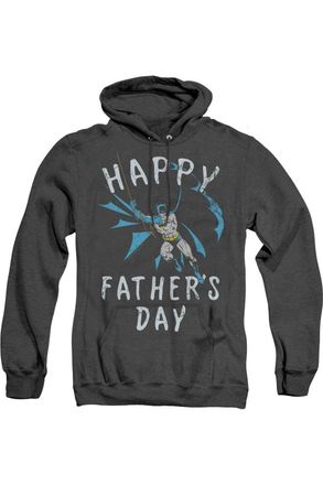 Gildan Batman Fathers Day Adult Heather Hoodie / Hooded Sweatshirt