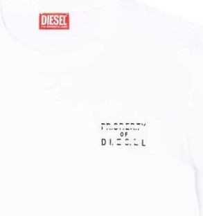 Diesel T-Adjust T-Shirt - Heren - T-shirts - Wit - S - Katoen - Tops