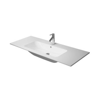 Duravit Me By Starck Mueble Lavabo Semibrillante Con Grifer&iacute;a Rebosadero Blanco. 3 Hoyos. Wondergliss