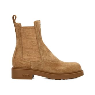 Fendi Schoenen, Dames, Bruin, 40 EU, Leer, Filo Boots