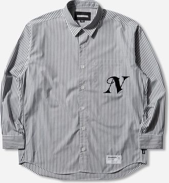 Neighborhood Men s Stripe Longsleeve Shirt Black