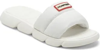 Hunter Coast Water Resistant Slide Sandal in White 140 at Nordstrom, Size 11