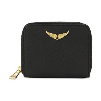 Zadig&Voltaire Wallets & Cardholders, female, Black, Size: ONE SIZE Mini Zv Grained Leather
