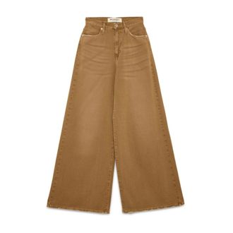 Roy Rogers Pantaloni Flare - - Jeans - Donna - Marrone - W27