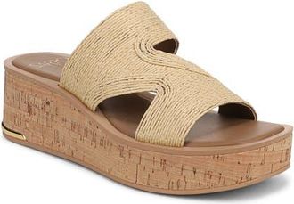 Franco Sarto Tahani 2 Platform Wedge Sandal in Natural at Nordstrom, Size 5.5