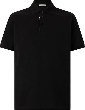 Moncler Katoenen Piqu&eacute; Polo - Heren - Tops - Zwart - Maat: 2XL Katoen