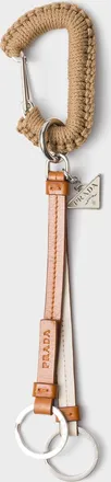 Prada Leather keychain charm