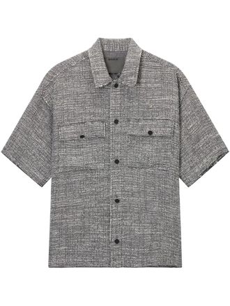 Musium Div. oversized shirt - men - Polyester/Viscose - M - Grey