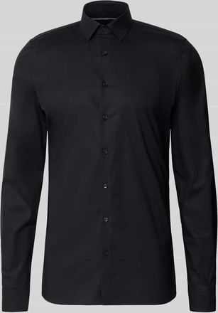 Olymp No. 6 Super Slim Fit Businesshemd mit extra langem Arm Modell URBAN KENT in Black, Gr&ouml;&szlig;e 36L
