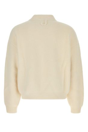 Jacquemus Mens Maglione White Cotton Polyamide Maglieria Sweater