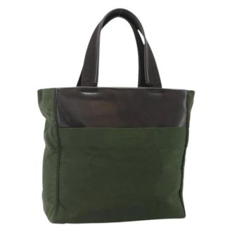 Prada Pre-owned Tote Bags, female, Green, Size: ONE SIZE Pre-owned Vintage Tote Bag