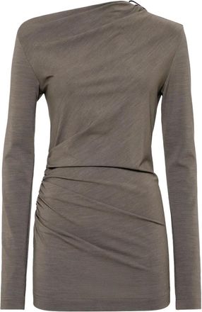 Brunello Cucinelli Canotta con ruches - Grigio